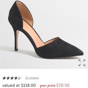 J. Crew Black Heels
