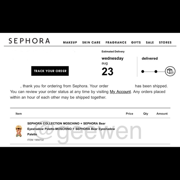 Moschino Sephora Bear Eyeshadow Limited Edition - Picture 2 of 5