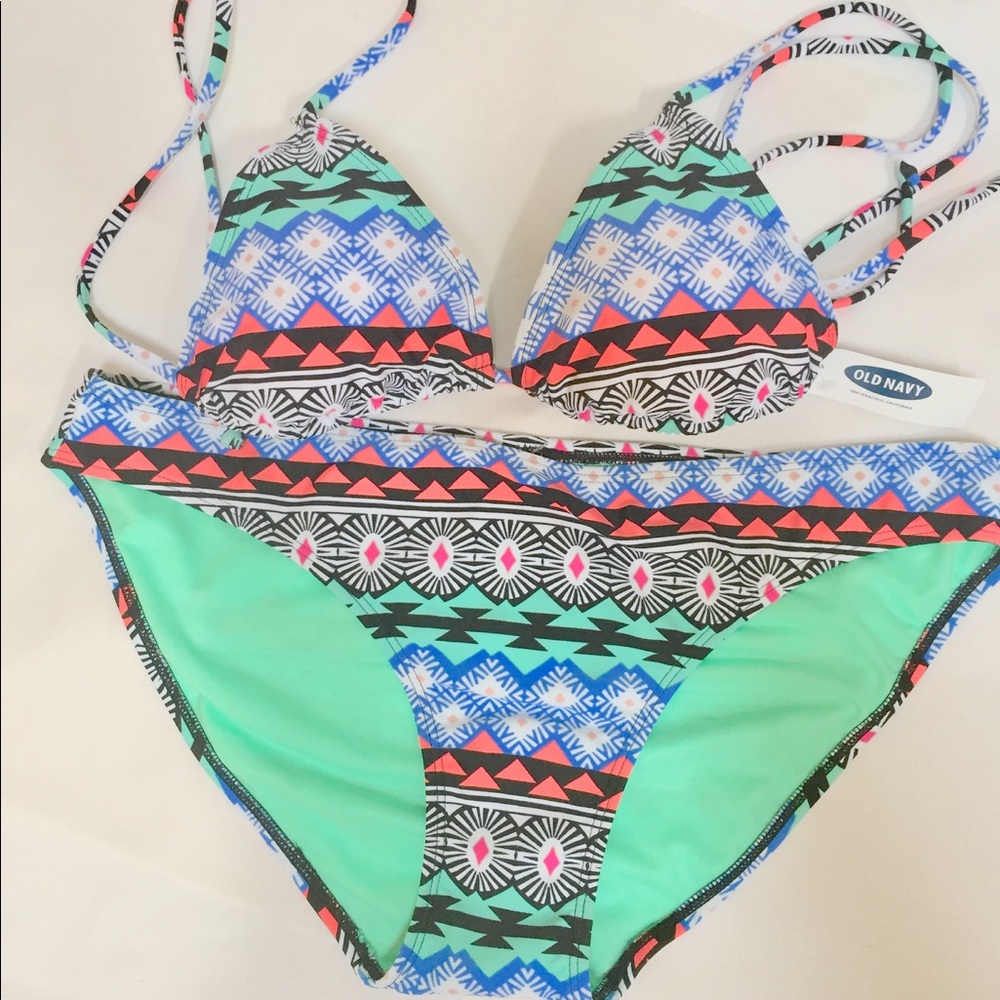 NWT Aztec Print Old Navy Bikini Set 👙☀️