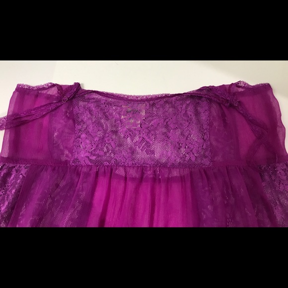Free People cute intimate purple sheer dress! - Picture 3 of 8