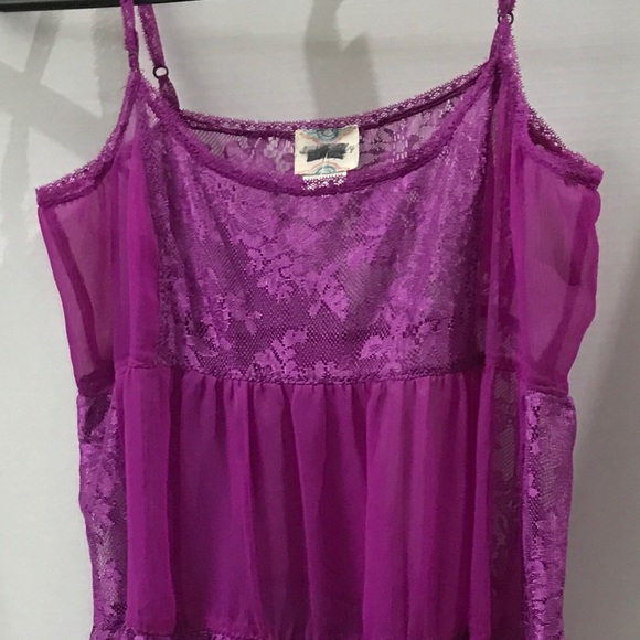 Free People cute intimate purple sheer dress! - Picture 4 of 8