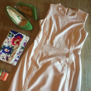 Sleeveless Blush Pencil Dress