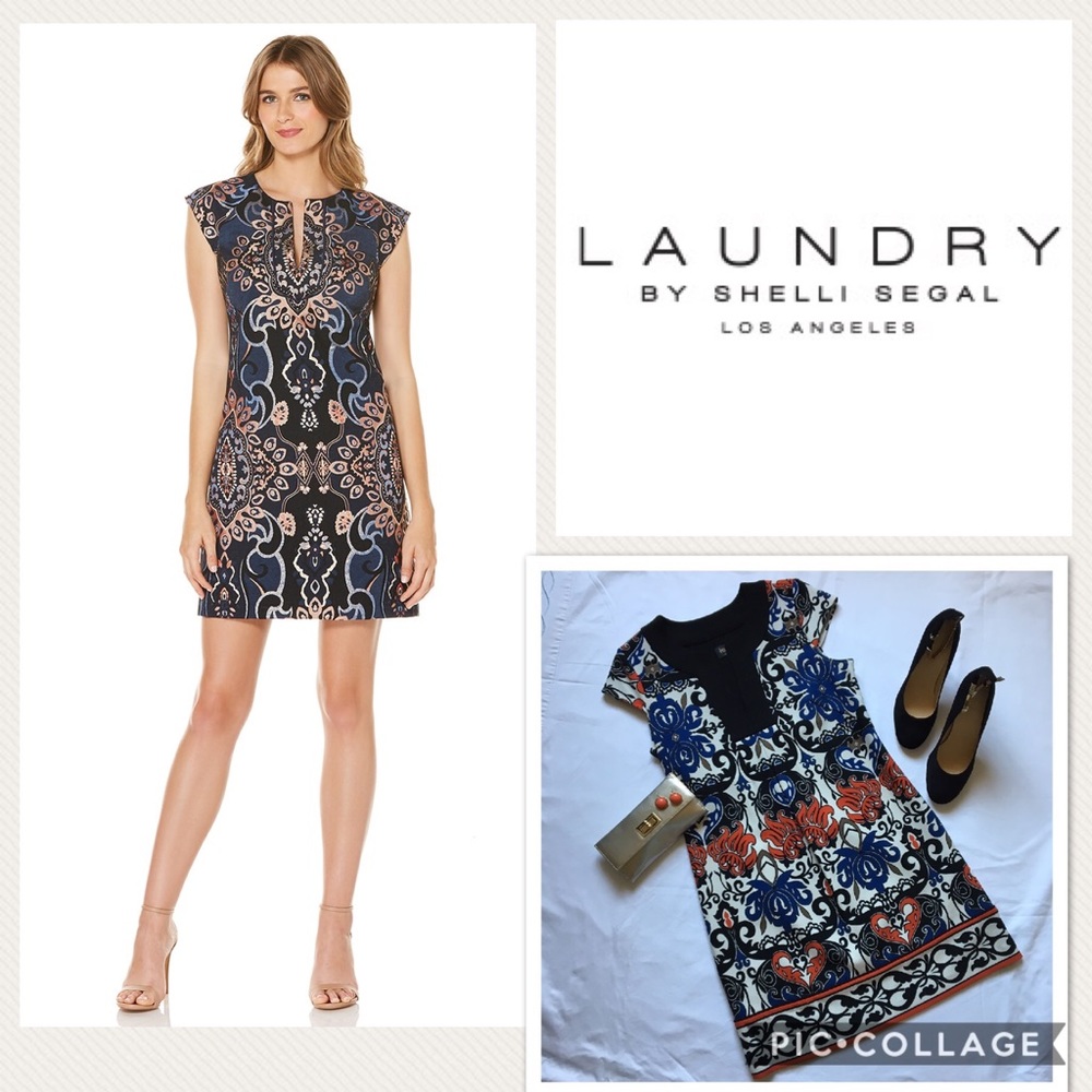Laundry by Shelli Segal Jacquard Shift dress
