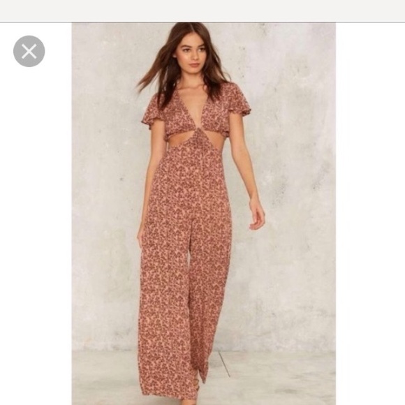 Nasty Gal Pants - Nasty gal space yourself cutout jumpsuit bx1