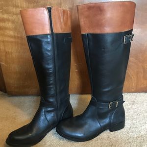 Gianni Bini Two Tone Riding Boots
