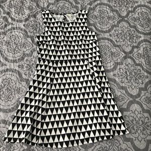 H&M black and white cutout dress