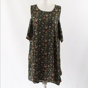 Sweet Rain Cold Shoulder Boho Dress