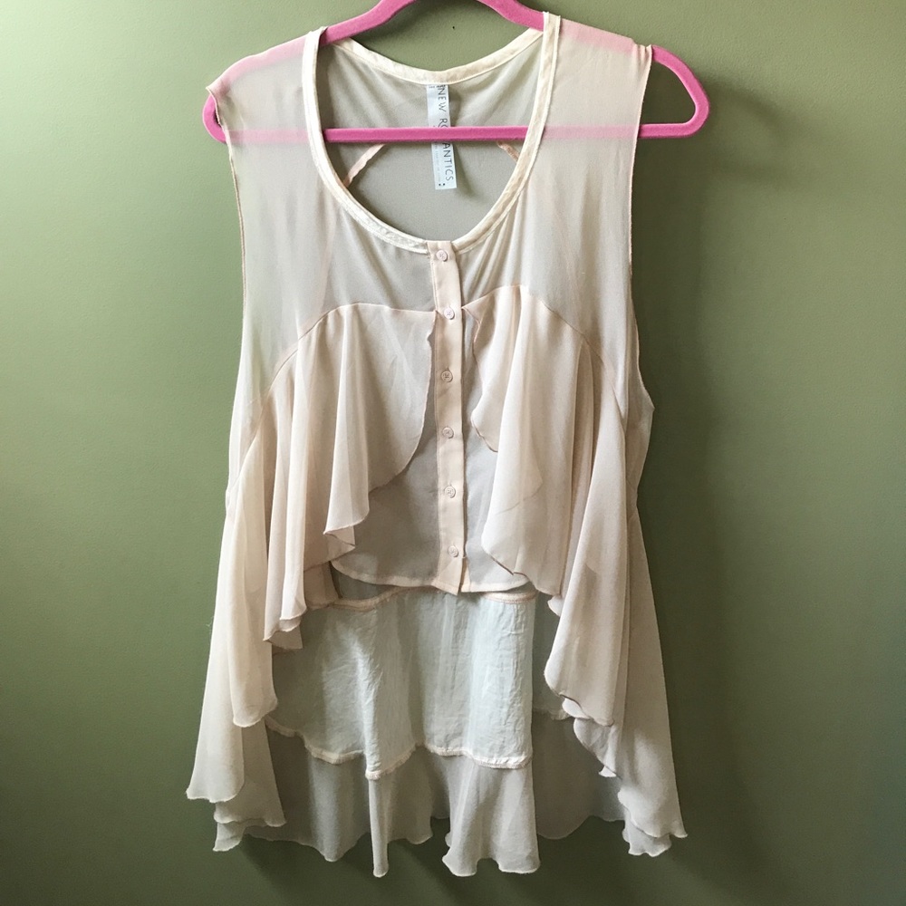 Free People New Romantics Hi-low Blouse