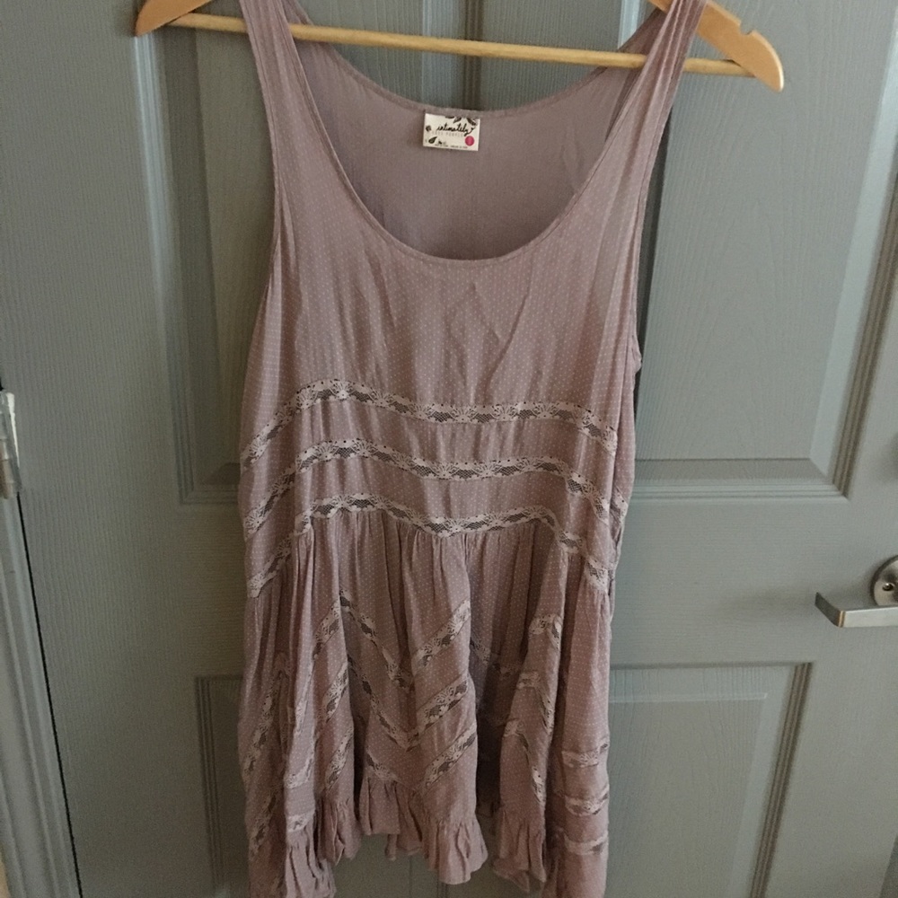 Free People Trapeze Slip in Misty Pink (xs)