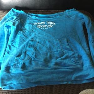 Cute comfy blue sweat shirt