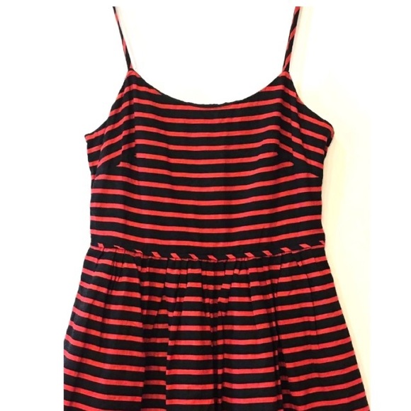 J Crew Size 0 Striped Derby Skater Dress - Picture 2 of 6