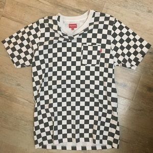 Supreme Checker Print T-shirt