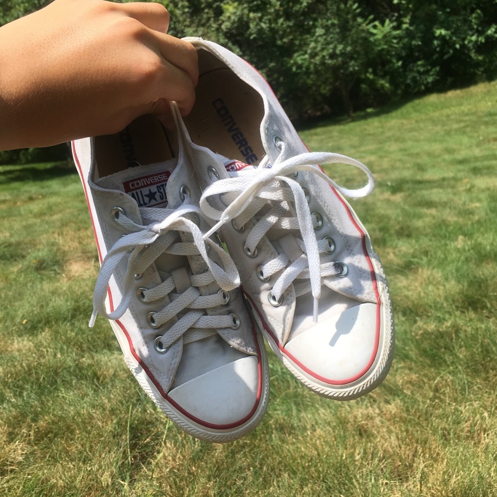 🌿 white converse 🌿