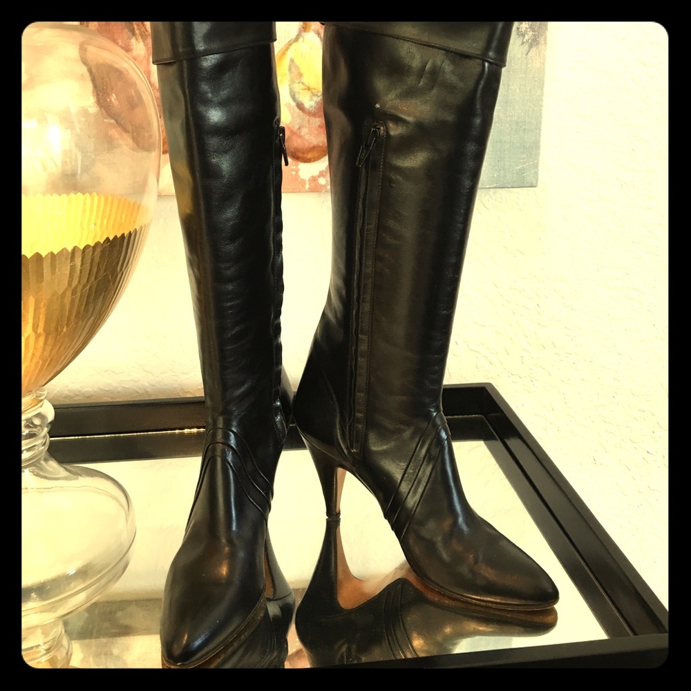 Vintage Andrew Gellar fine leather boots Italy