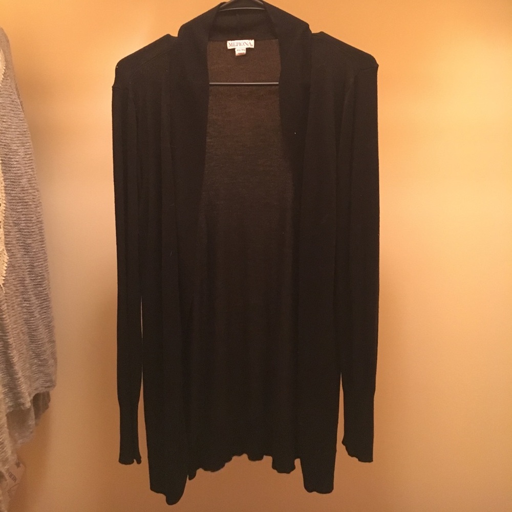 Black cardigan