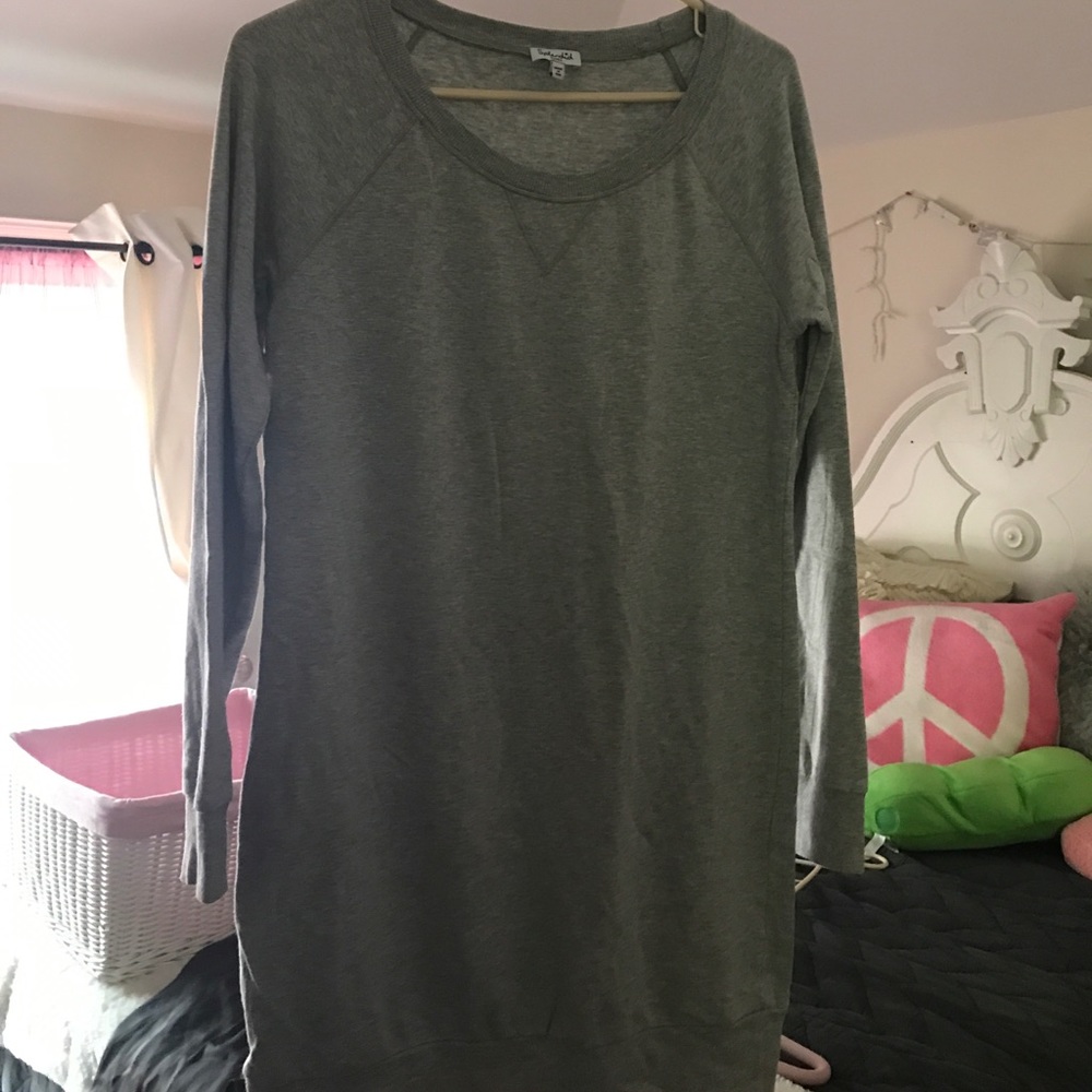 Splendid gray sweatshirt dress
