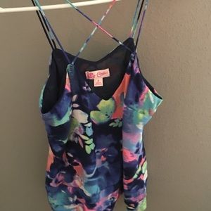 Summer floral tank top