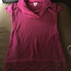 Cute purple sweater blouse NEVER WORN!