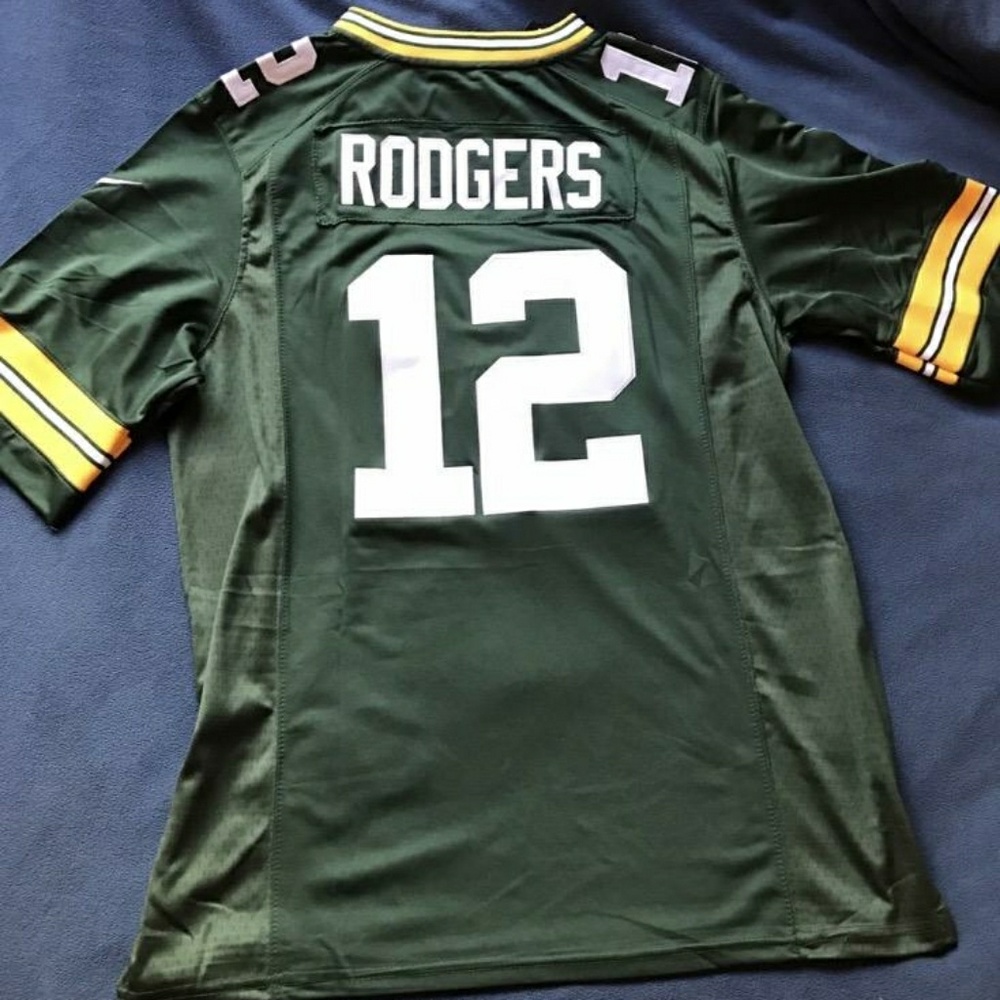 Green Bay Packers #12 Aaron Rodgers Jersey Size M