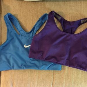 Two Large Nike Sports Bras