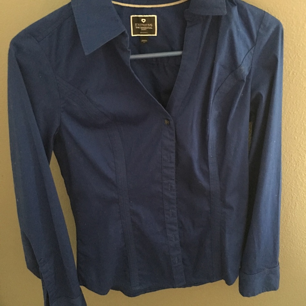 Royal blue Express shirt. Never worn.
