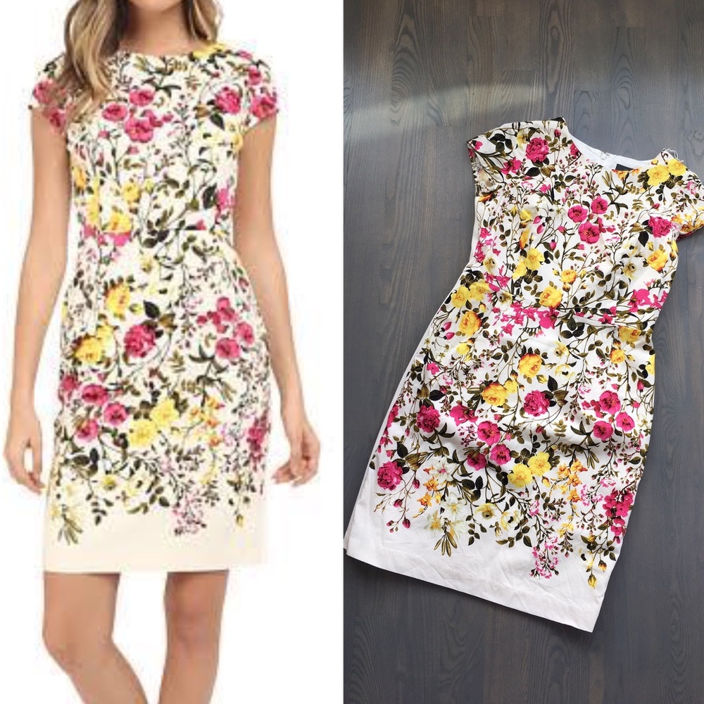 Adrianna Papell Floral Sheath Dress