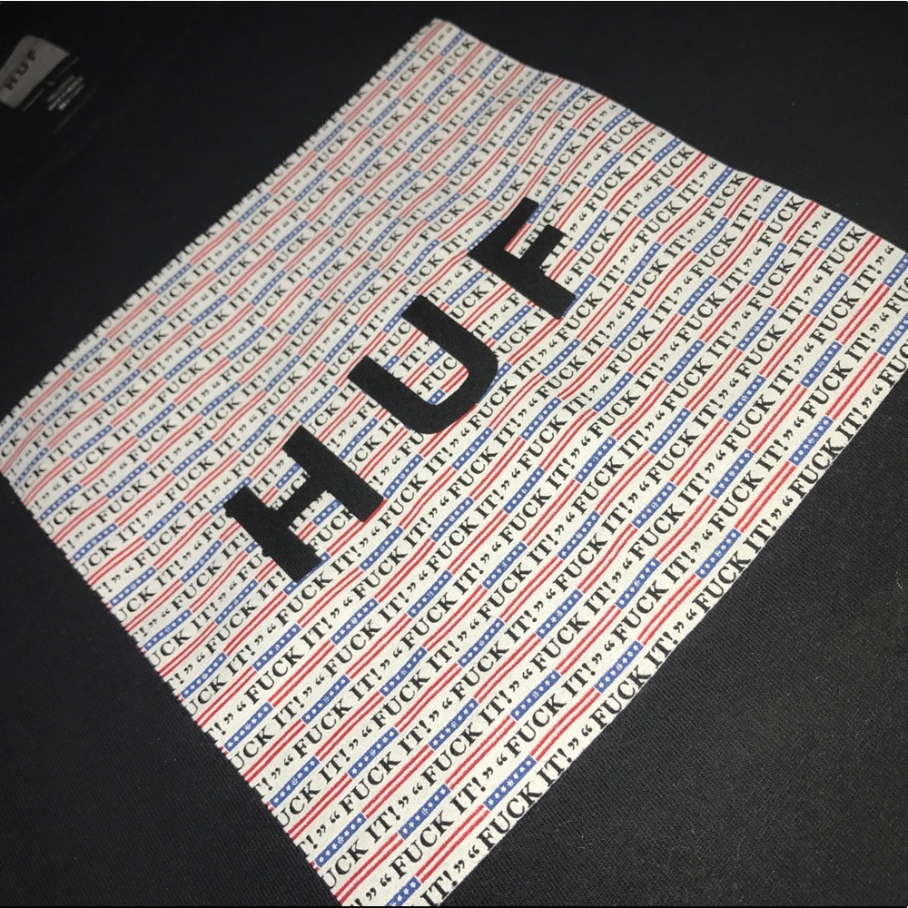 Huf "fuck it" Box Logo T Shirt