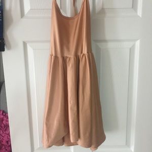 Nude skater dress