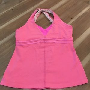 Lululemon Cross Back Tank in Pink