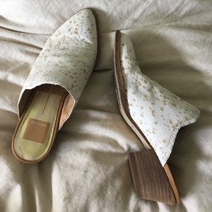 Dolce vita cowhide mules