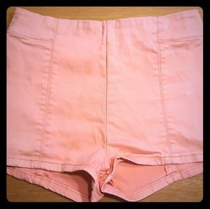 Salmon High Waisted Forever 21 Shorts