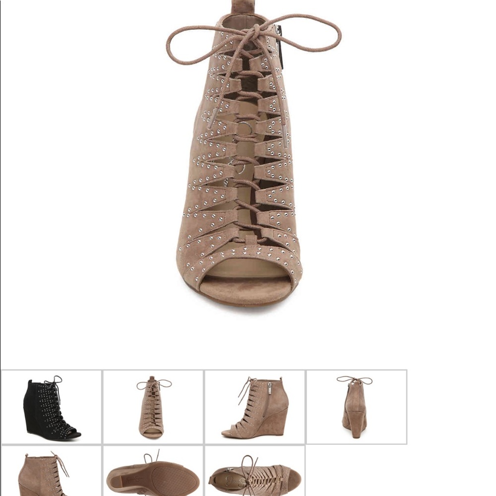 Jessica Simpson Barlett Wedge Booties -NWOT!!