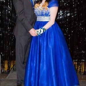 Royal blue prom dress