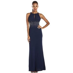 NWT JS Boutique Long Blue Gown