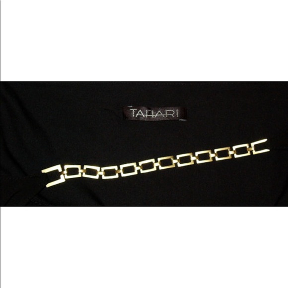 TAHARI One-Shoulder LBD Bodycon Little Black Dress - Picture 3 of 5