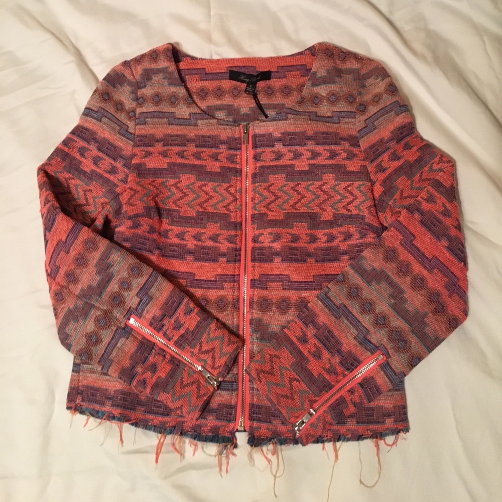 Fringe / frayed blazer