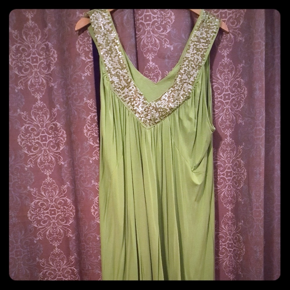 Green & Silver Dress