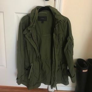 J crew field mechanic hooded military jacket NWOT