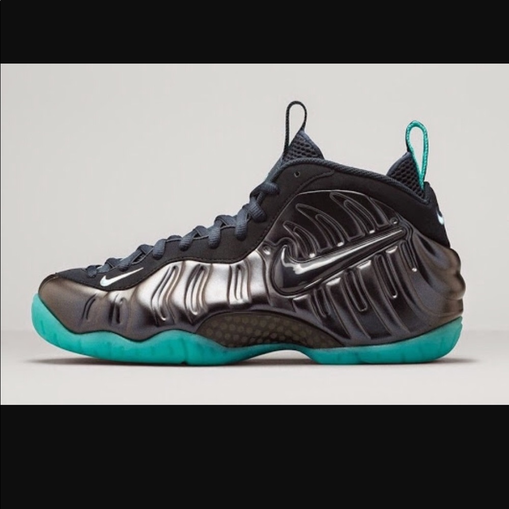 Nike Foamposite Aqua Obsidian used