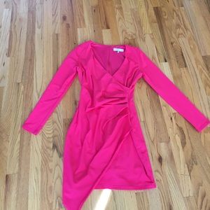 Adelyn Rae body-con bright pink dress