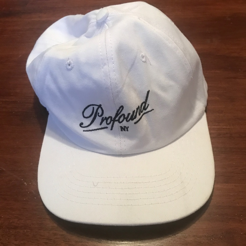 White Profound Dad Cap