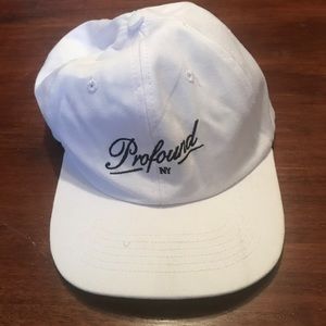 White Profound Dad Cap