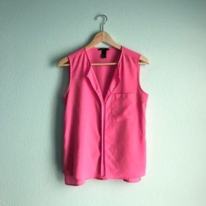 HOT PINK 💖 H&M Hi-Lo Top