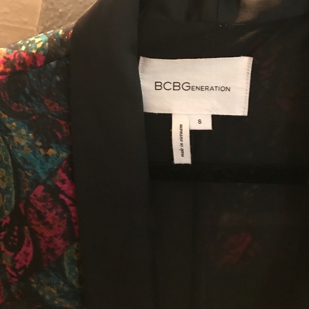 Bcbgeneration Printed Silk Blazer - image 2