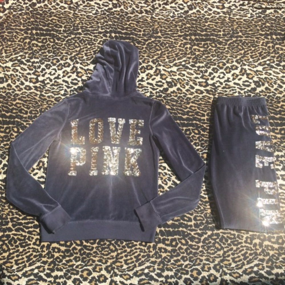✨ PINK Velour Bling Set ✨