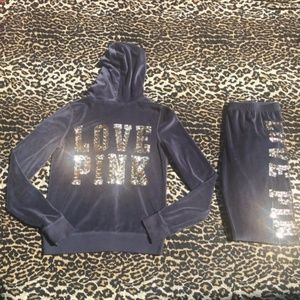 ✨ PINK Velour Bling Set ✨