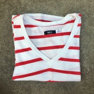 Urban Outfitters BDG striped shirt sleeve tee