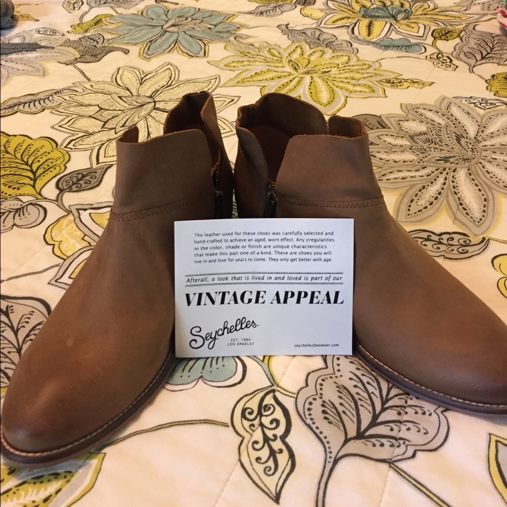 Brown Booties by Seychelles