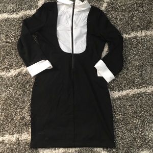 NEW: B/W sexy-ish shirt dress