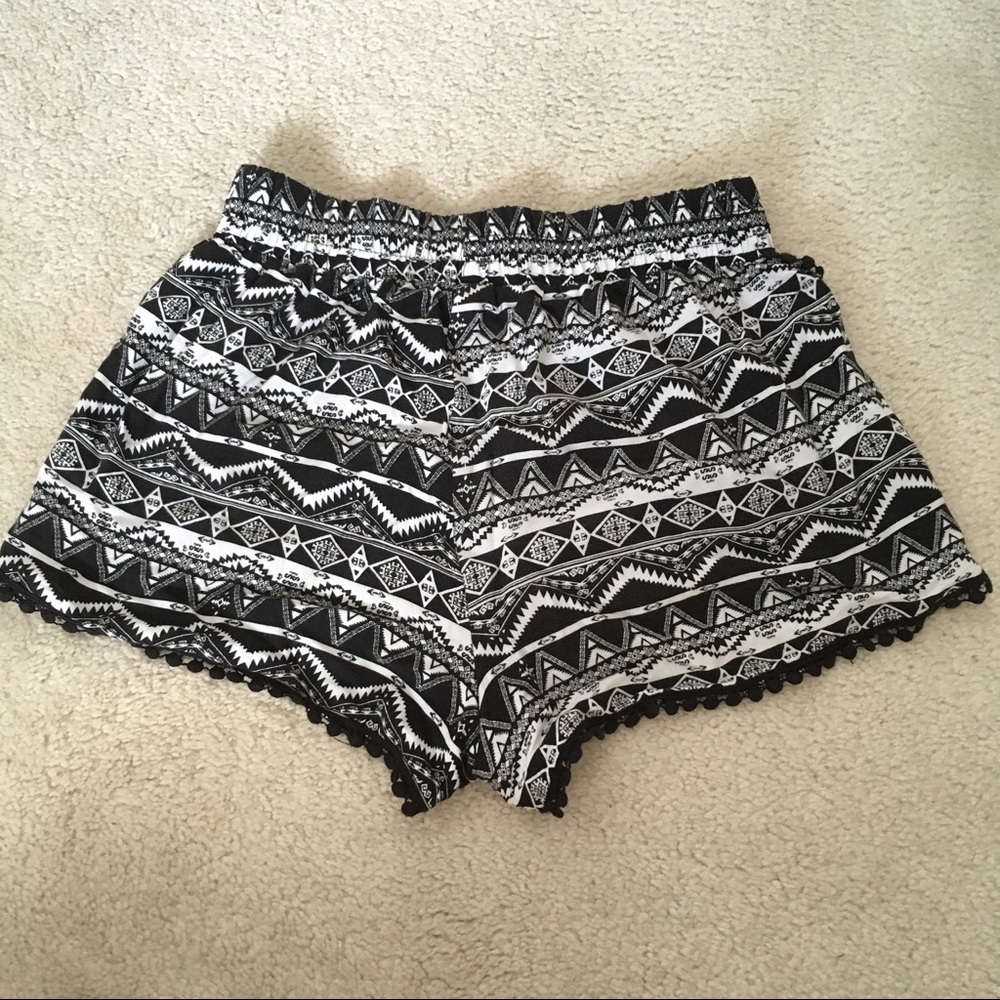 Soft print shorts